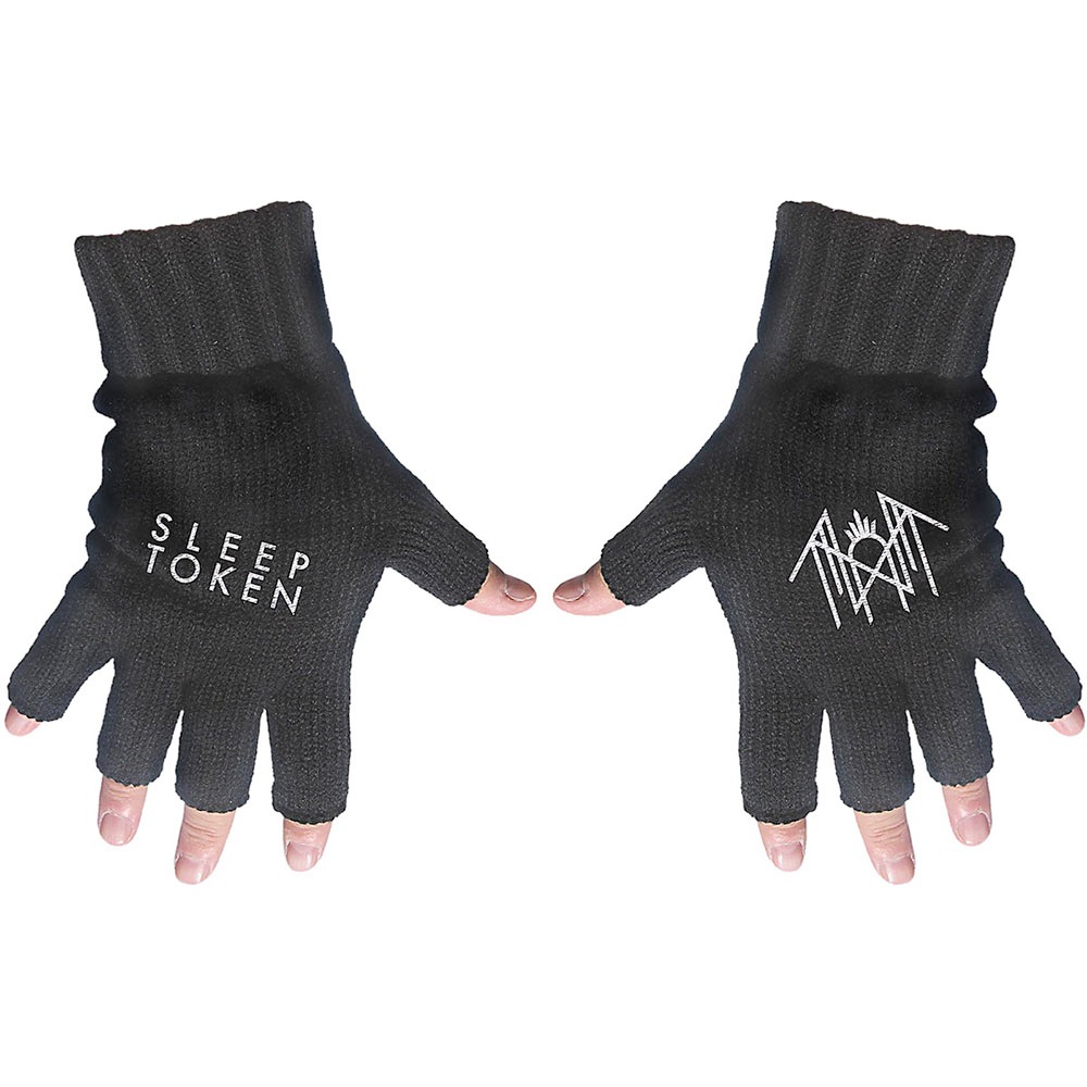 Sleep Token - Logo & Sigil Fingerless gloves - Black
